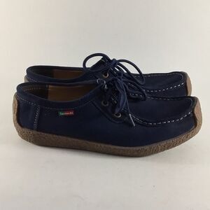 Sanearda womens suede shoes comfort flats blue size EU 42 US 9